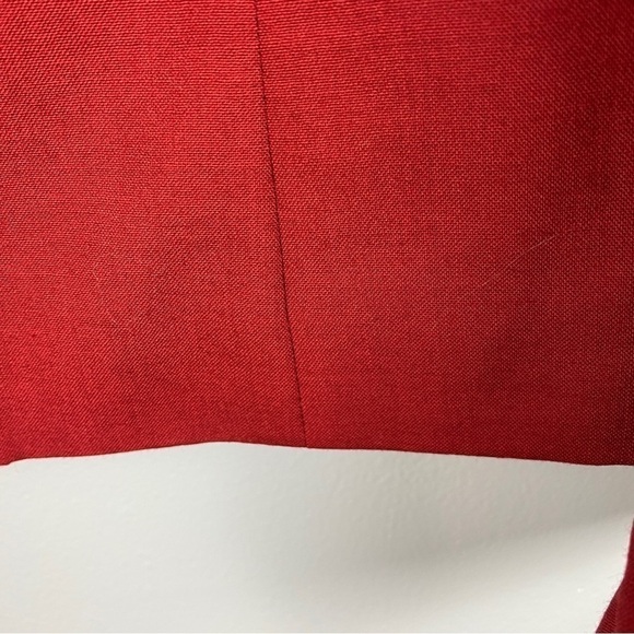 KATE Landry Red Full Zip Collared Long Sleeve Blazer Jacket Size 12 - Picture 7 of 10